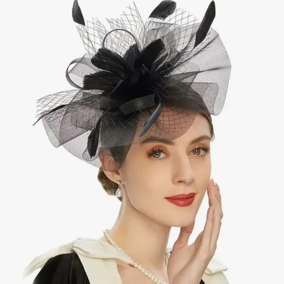 Beloved Millinery | Accessories | Beautiful Black Feathered  display picture 3